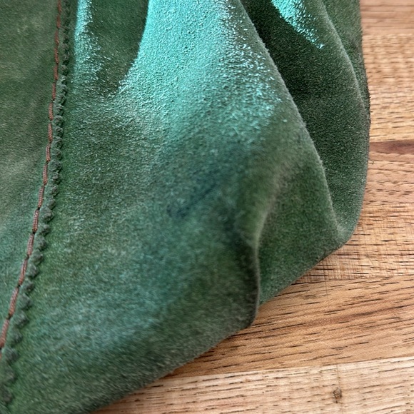 Lucky Brand Shoulder Bag, Green Suede, OS - Picture 3 of 9